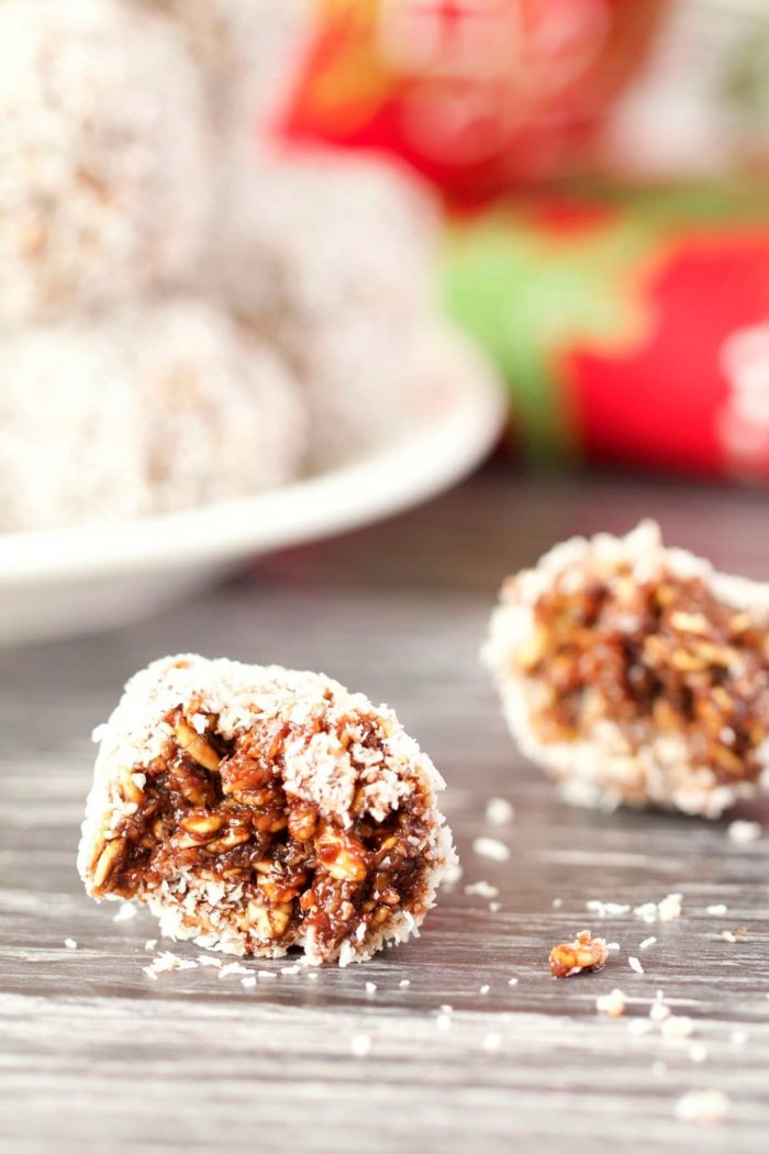 No-Bake Chocolate Coconut Snowballs (Vegan and Gluten-Free)
